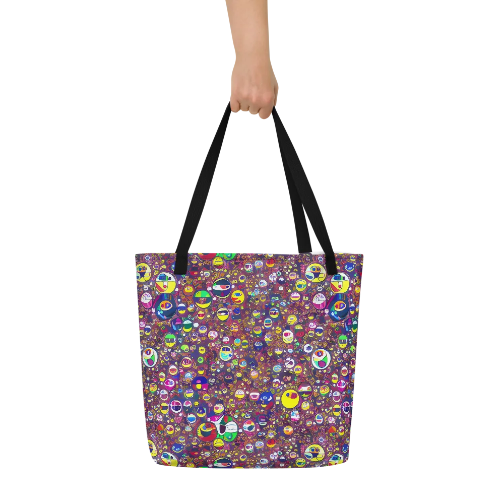 Eyes of Enchantment on Large Tote Bag W/ Pocket — Front