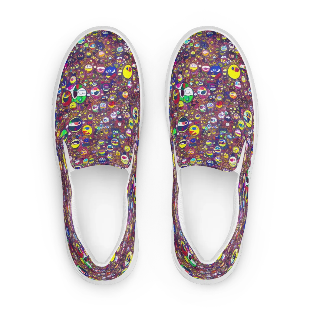 Eyes of Enchantment on Women's Slip-On Canvas Shoes — Front