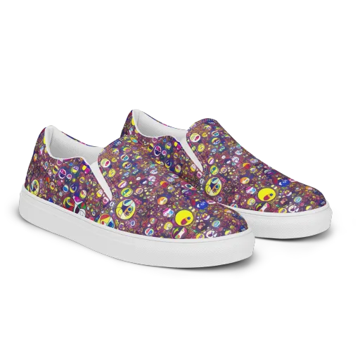Eyes of Enchantment on a Women's Slip-On Canvas Shoes