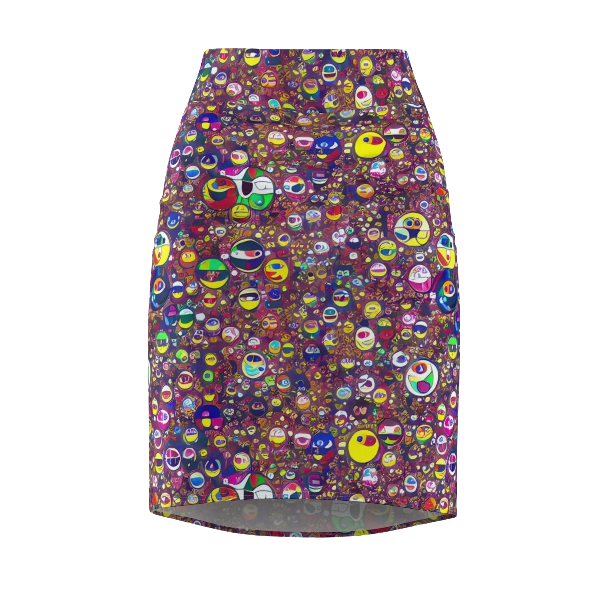 Eyes of Enchantment on Pencil Skirt — Front