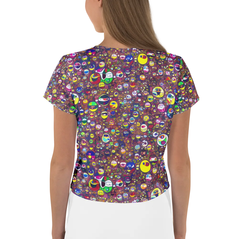 Eyes of Enchantment on Crop Tee — Back