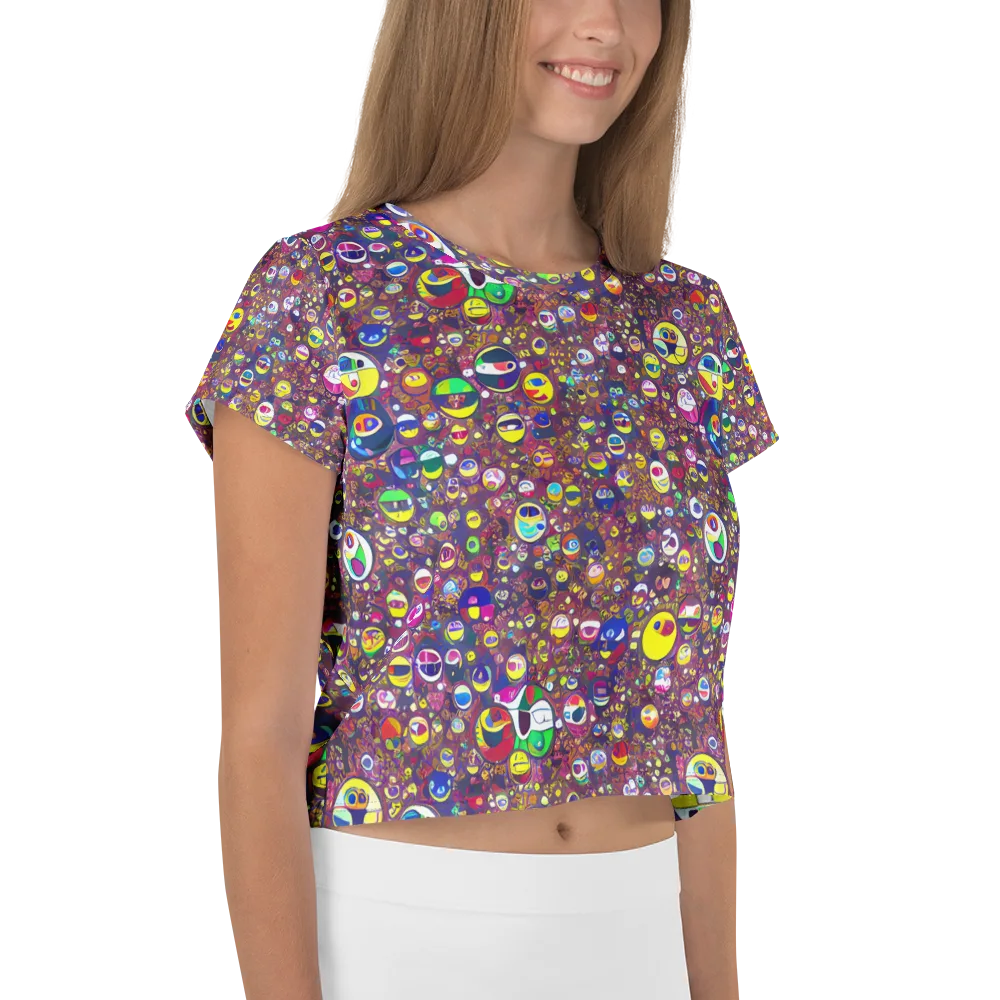 Eyes of Enchantment on Crop Tee — Right