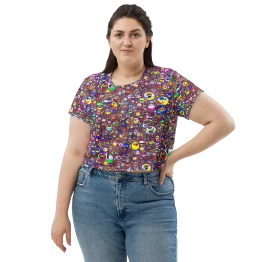 Eyes of Enchantment on a Crop Tee