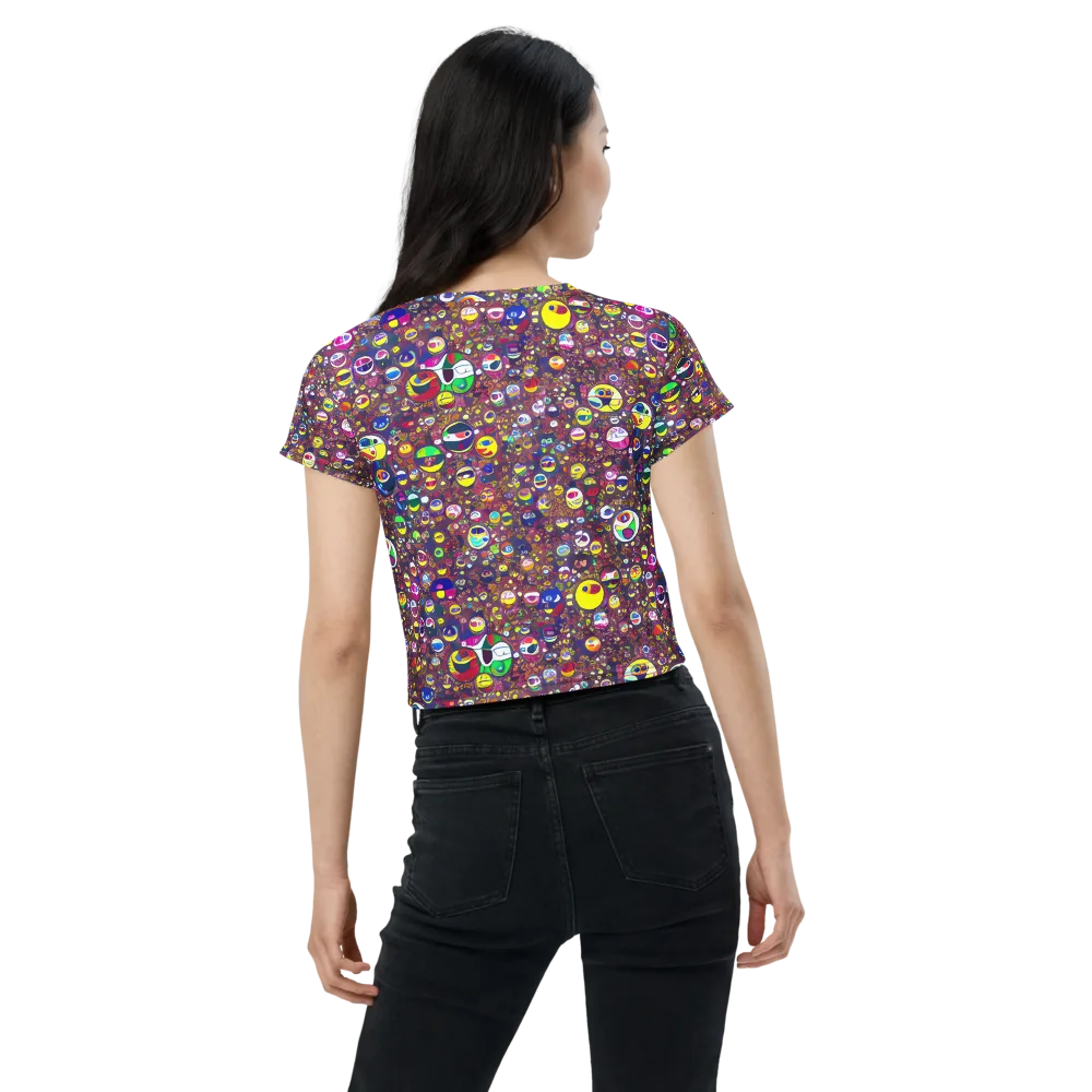 Eyes of Enchantment on Crop Tee — Back