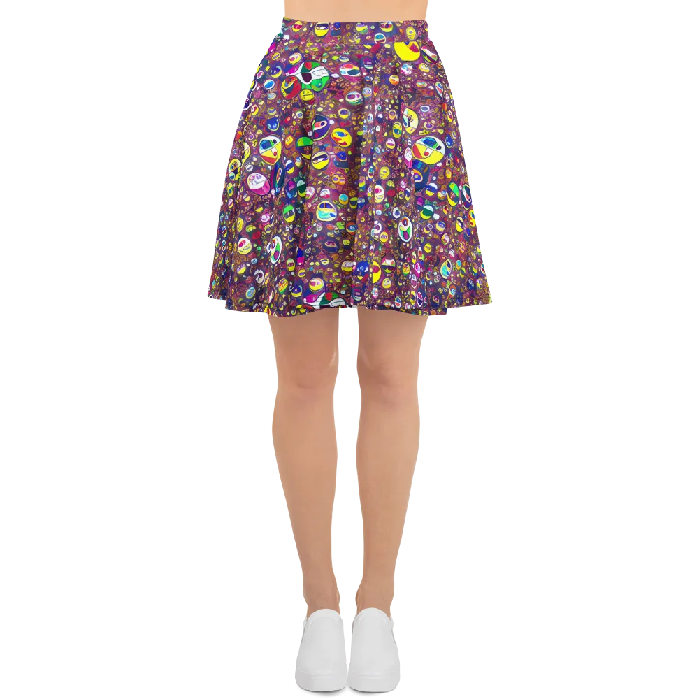 Eyes of Enchantment on Skater Skirt — Front