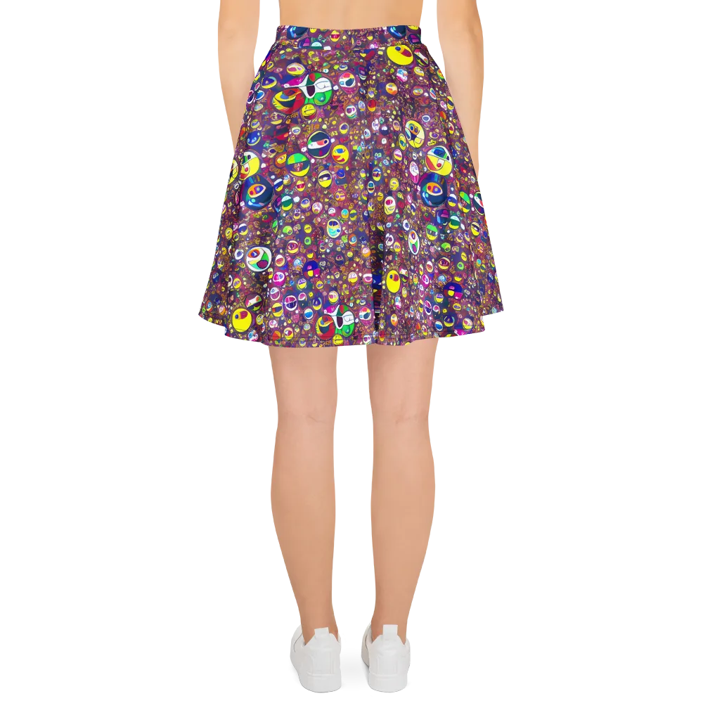 Eyes of Enchantment on Skater Skirt — Back