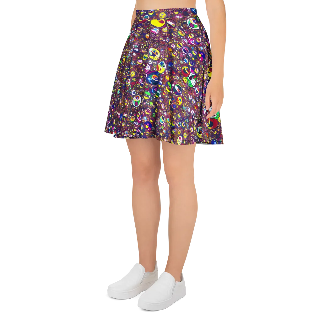 Eyes of Enchantment on Skater Skirt — Left