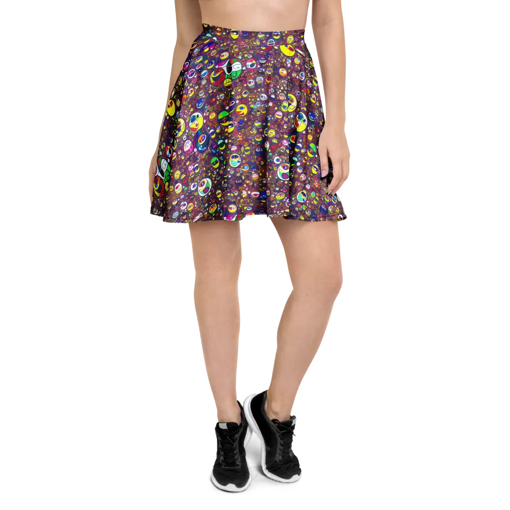 Eyes of Enchantment on Skater Skirt — Front