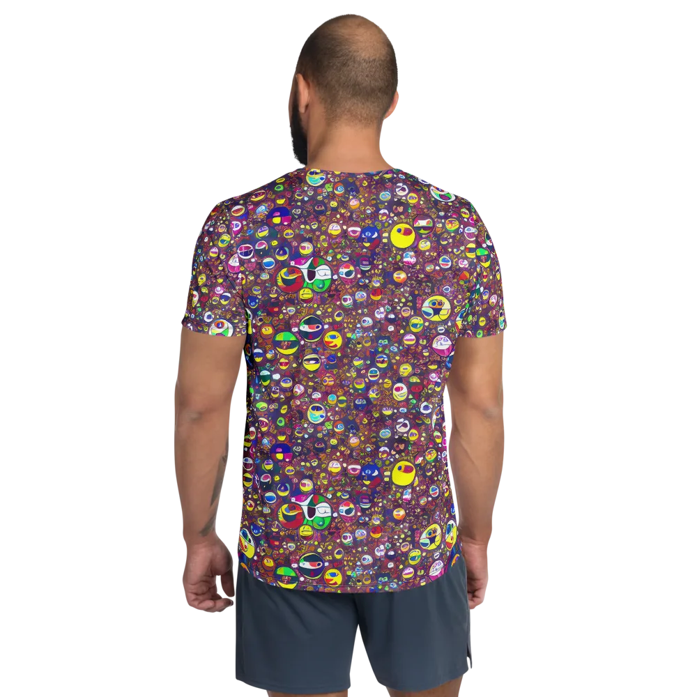 Eyes of Enchantment on Men's Athletic T-Shirt — Back