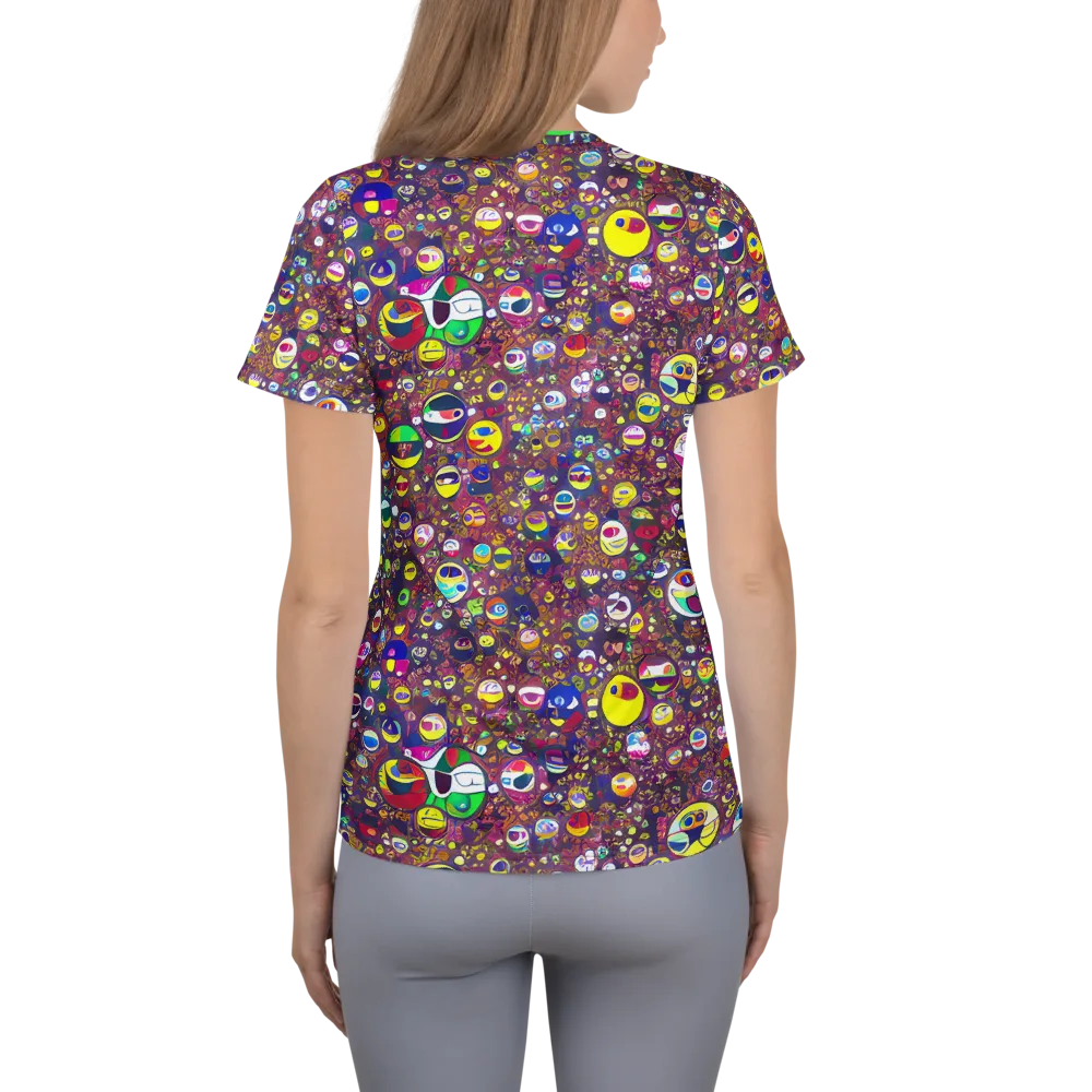 Eyes of Enchantment on Women's Athletic T-Shirt — Back