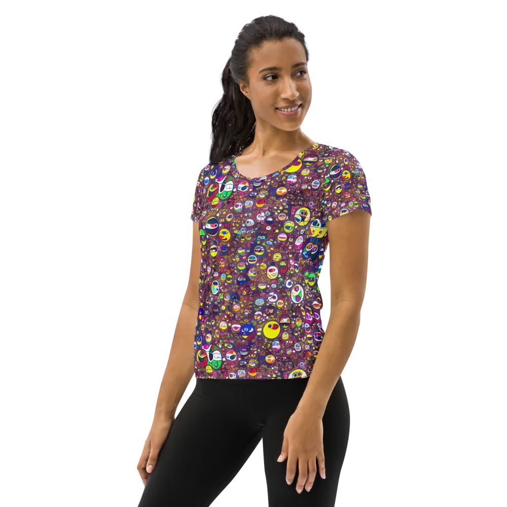 Eyes of Enchantment on Women's Athletic T-Shirt — Left