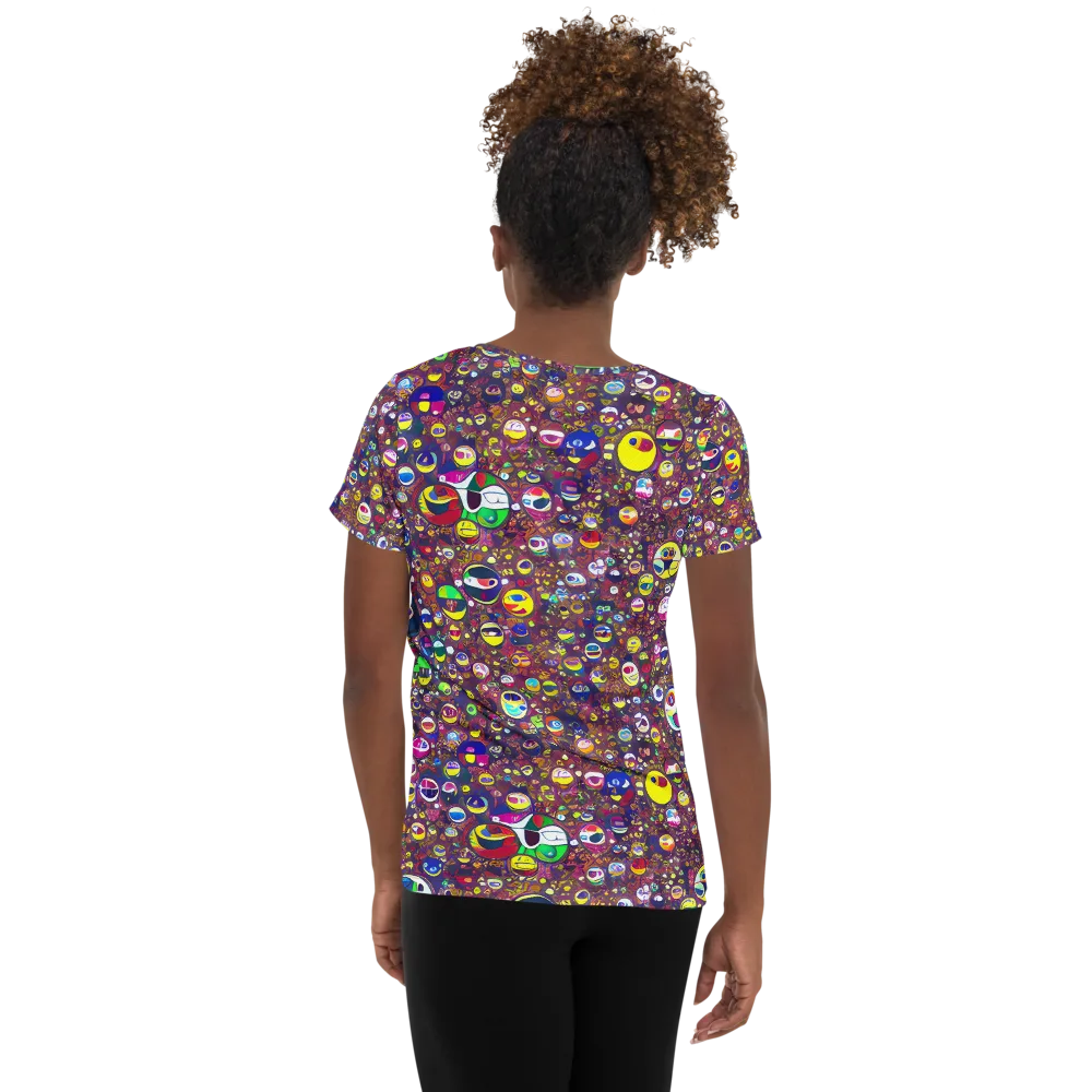 Eyes of Enchantment on Women's Athletic T-Shirt — Back