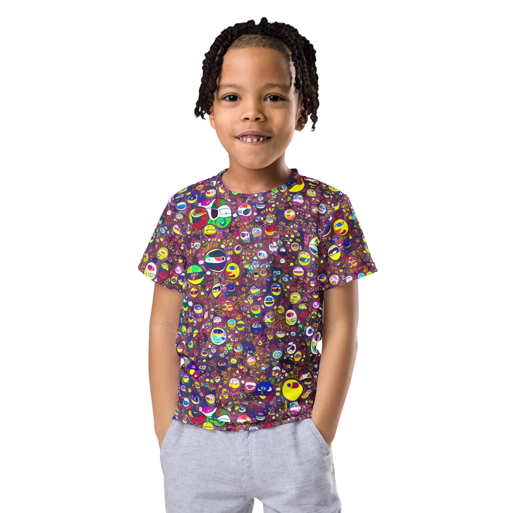 Eyes of Enchantment on Kids Crew Neck T-Shirt — Front