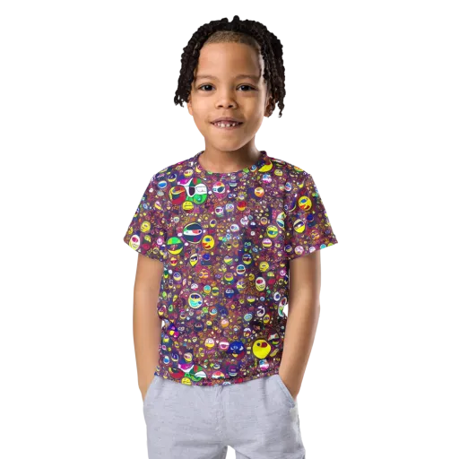 Eyes of Enchantment on a Kids Crew Neck T-Shirt