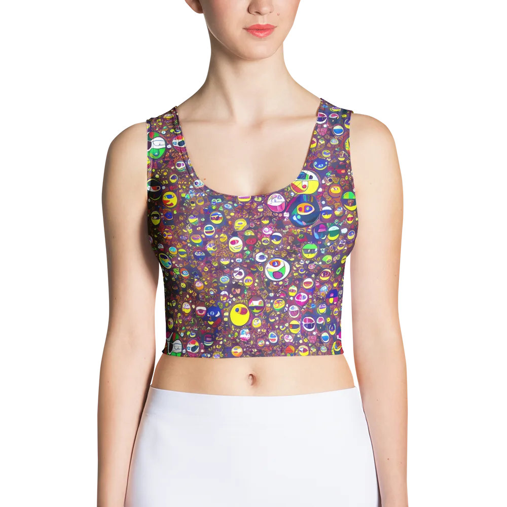 Eyes of Enchantment on Crop Top — Front
