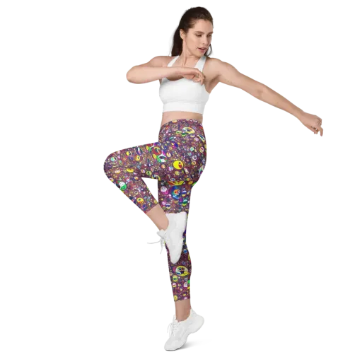 Eyes of Enchantment on a Leggings with Pockets