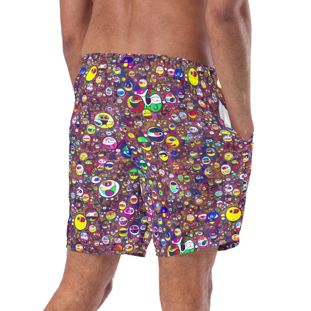 Eyes of Enchantment on Swim Trunks — Right Back