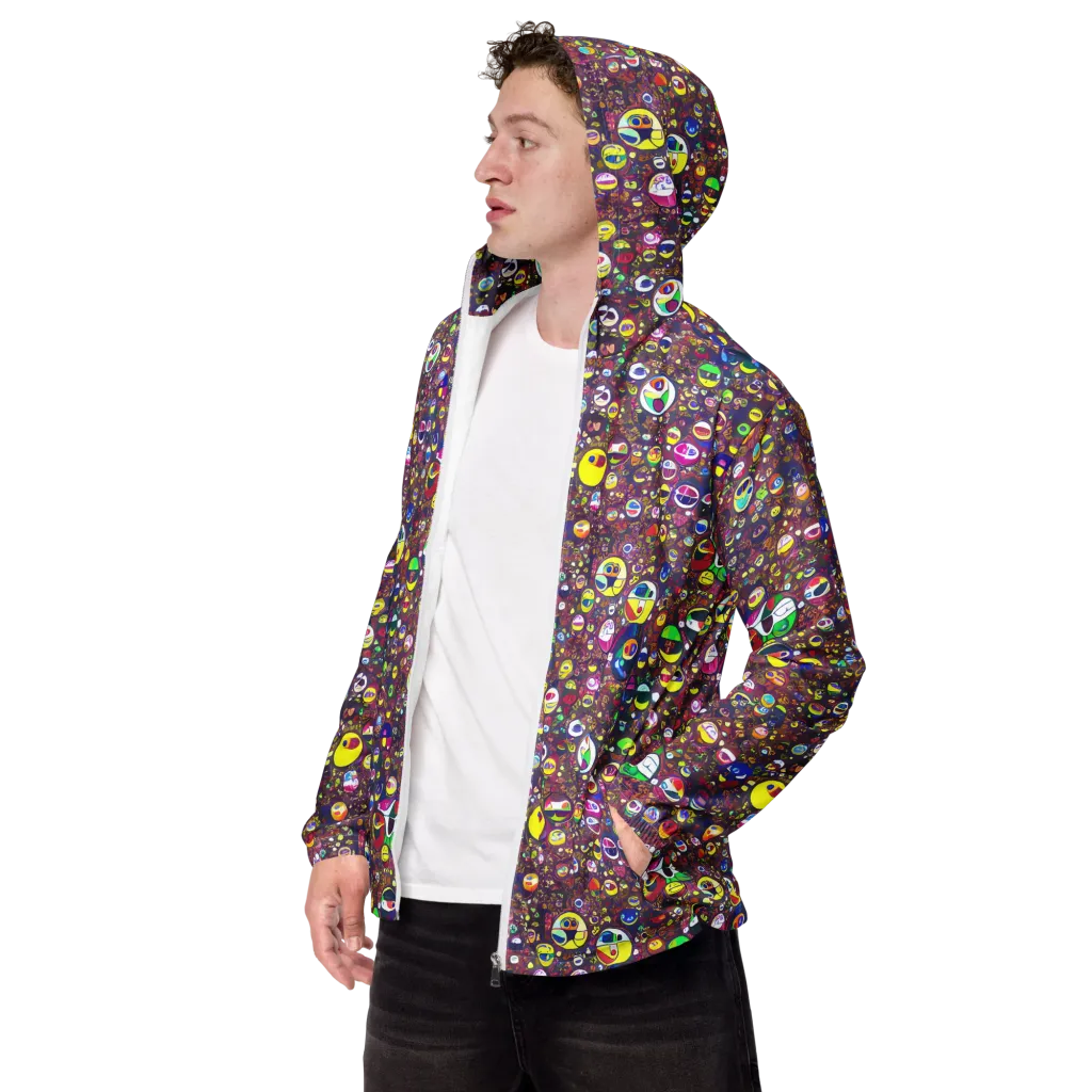 Eyes of Enchantment on Men's Windbreaker — Left Front