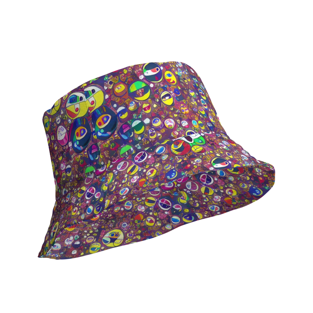 Eyes of Enchantment on Reversible Bucket Hat — Product details Outside