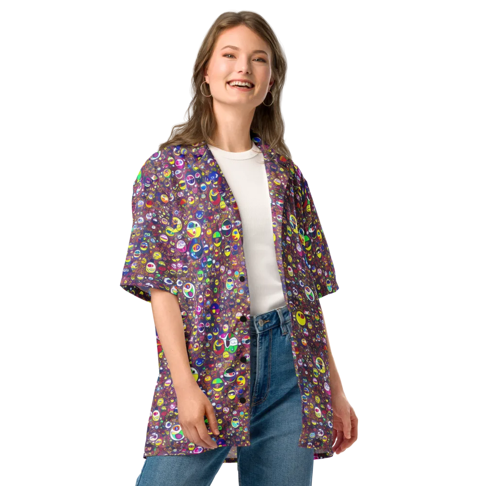 Eyes of Enchantment on Button Shirt — Front