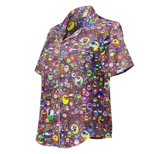 Eyes of Enchantment on a Women's Short Sleeve Pajama Top