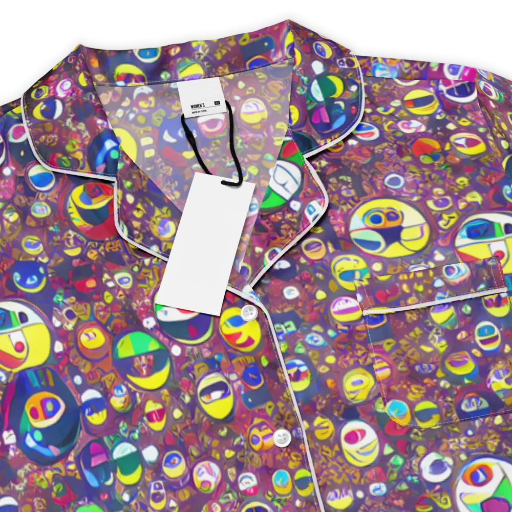 Eyes of Enchantment on Women's Short Sleeve Pajama Top — Product details
