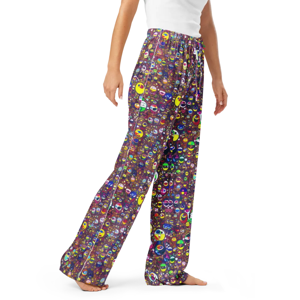 Eyes of Enchantment on Women's Pajama Pants — Right Front
