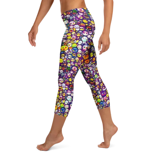 Mosaic Moods on a Capri Leggings