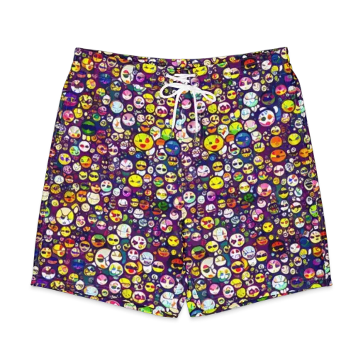 Mosaic Moods on a Men's Board Shorts