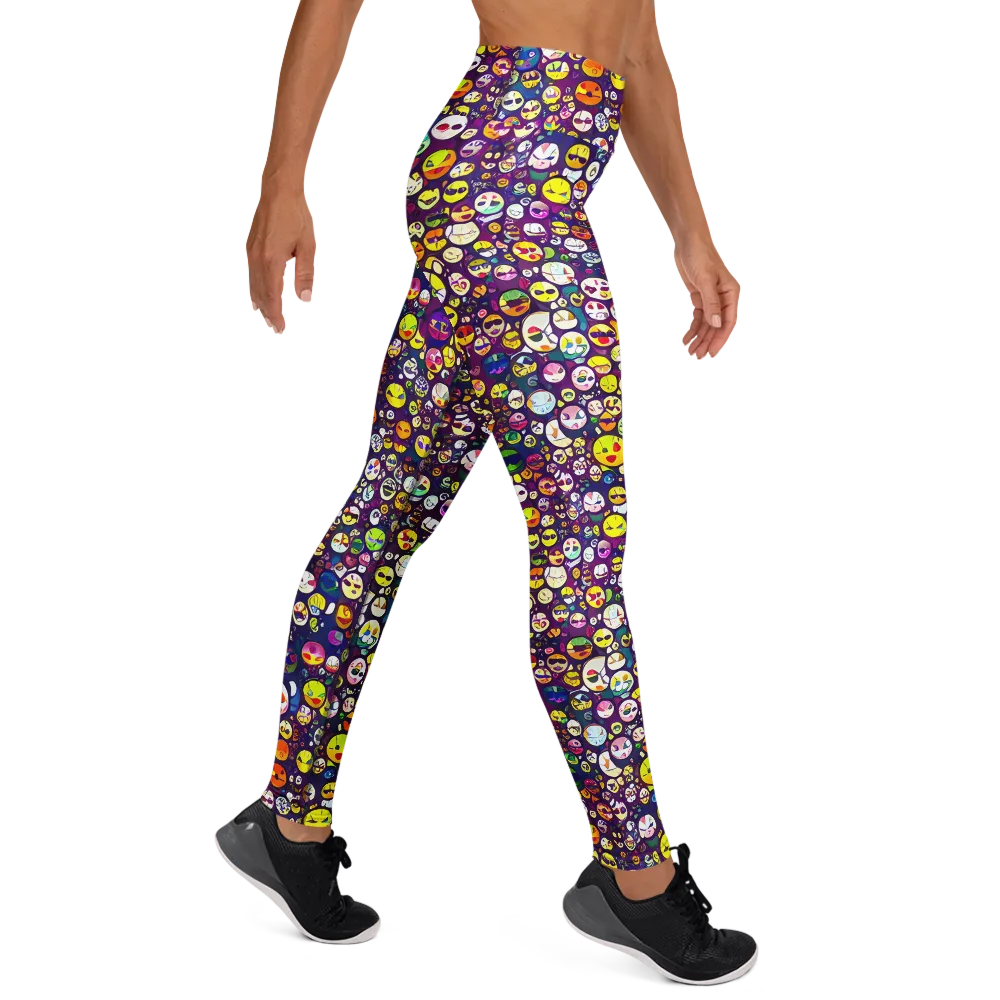 Mosaic Moods on Yoga Leggings — Right