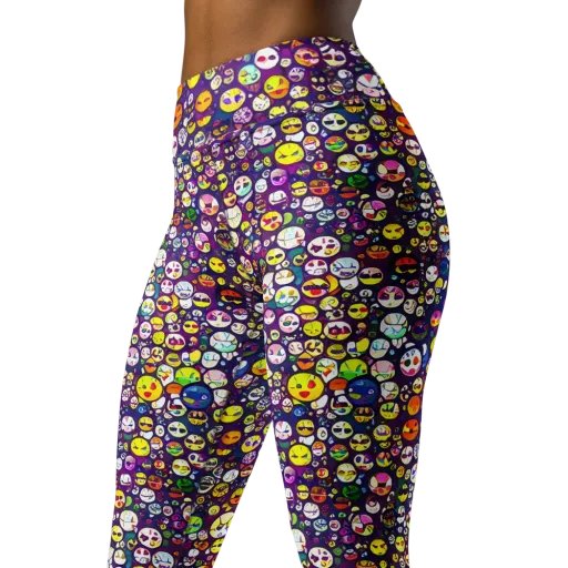 Mosaic Moods on a Yoga Leggings