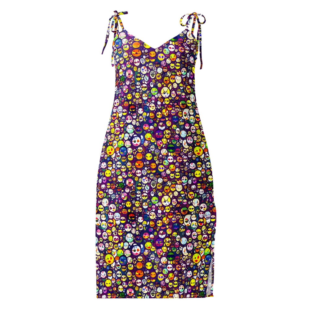 Mosaic Moods on Slip Dress — Front