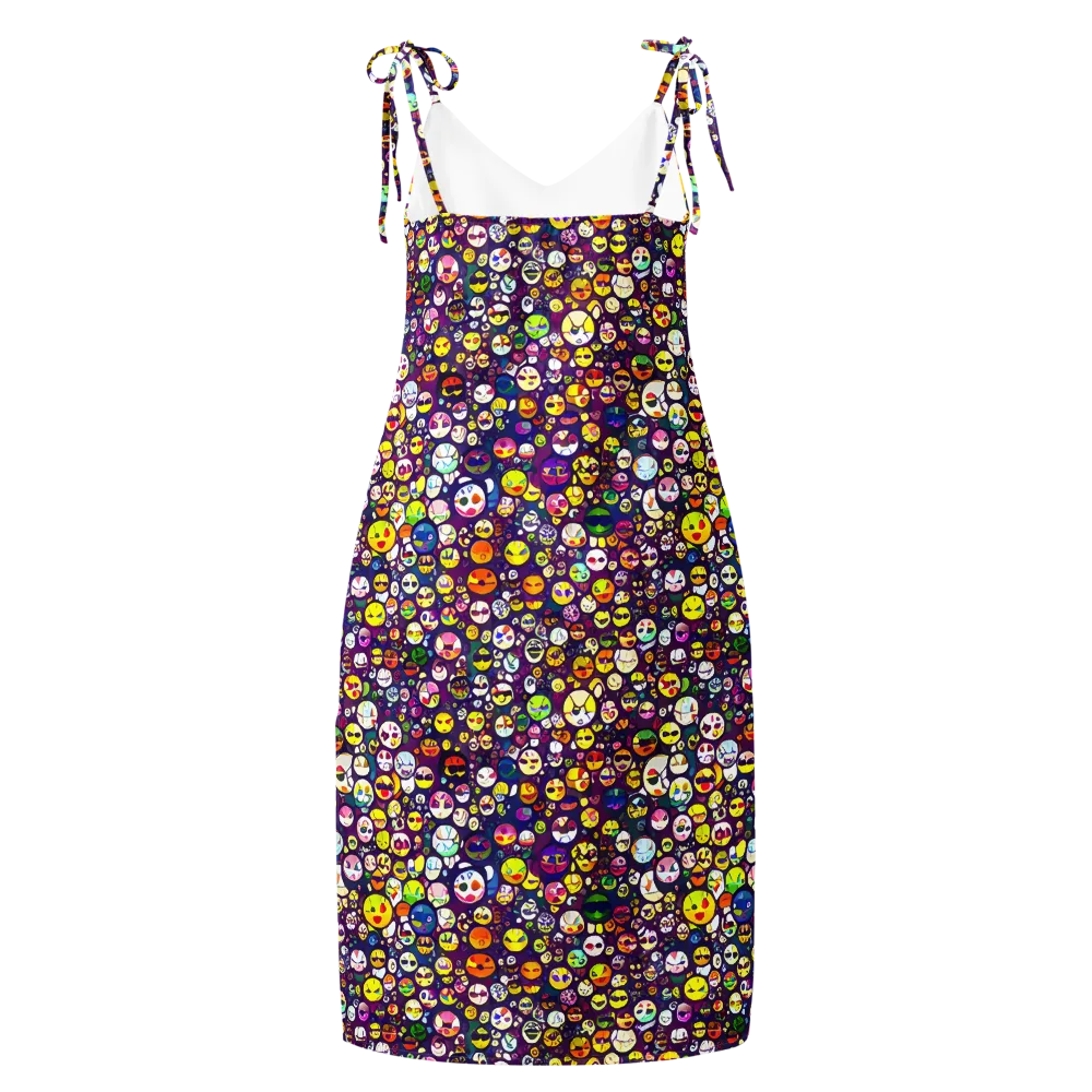 Mosaic Moods on Slip Dress — Back