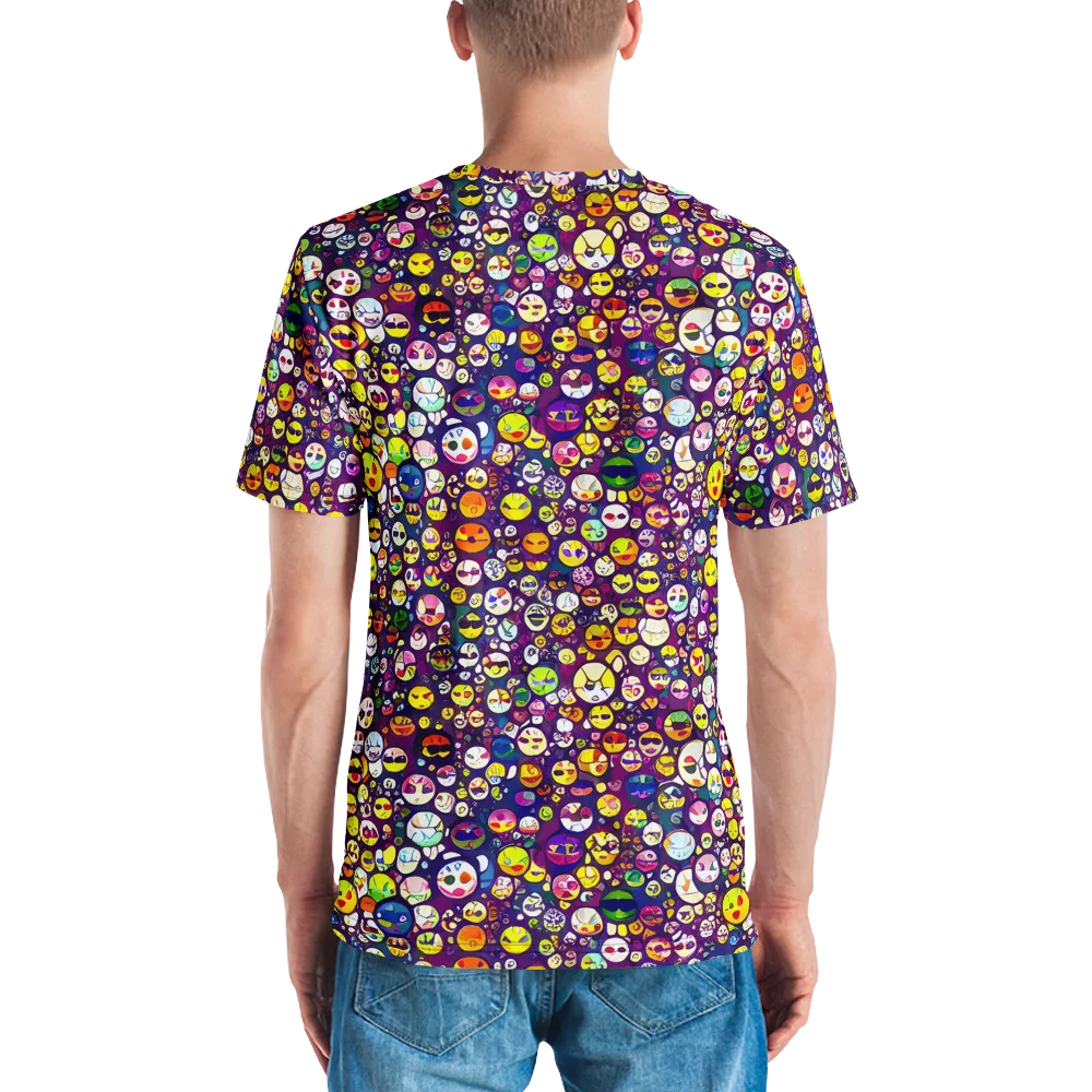 Mosaic Moods on Men's Crew Neck T-Shirt — Back