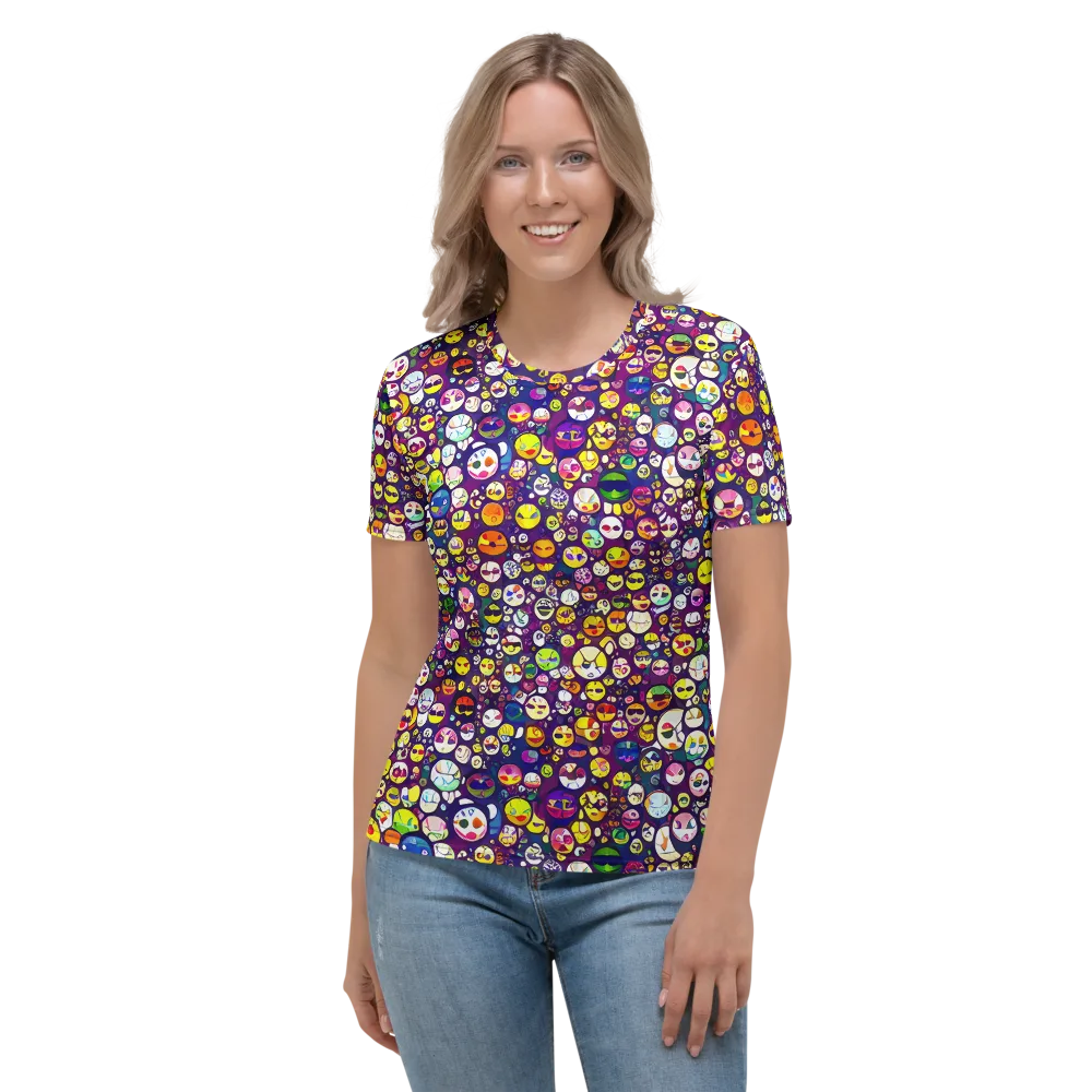 Mosaic Moods on Women's Crew Neck T-Shirt — Front