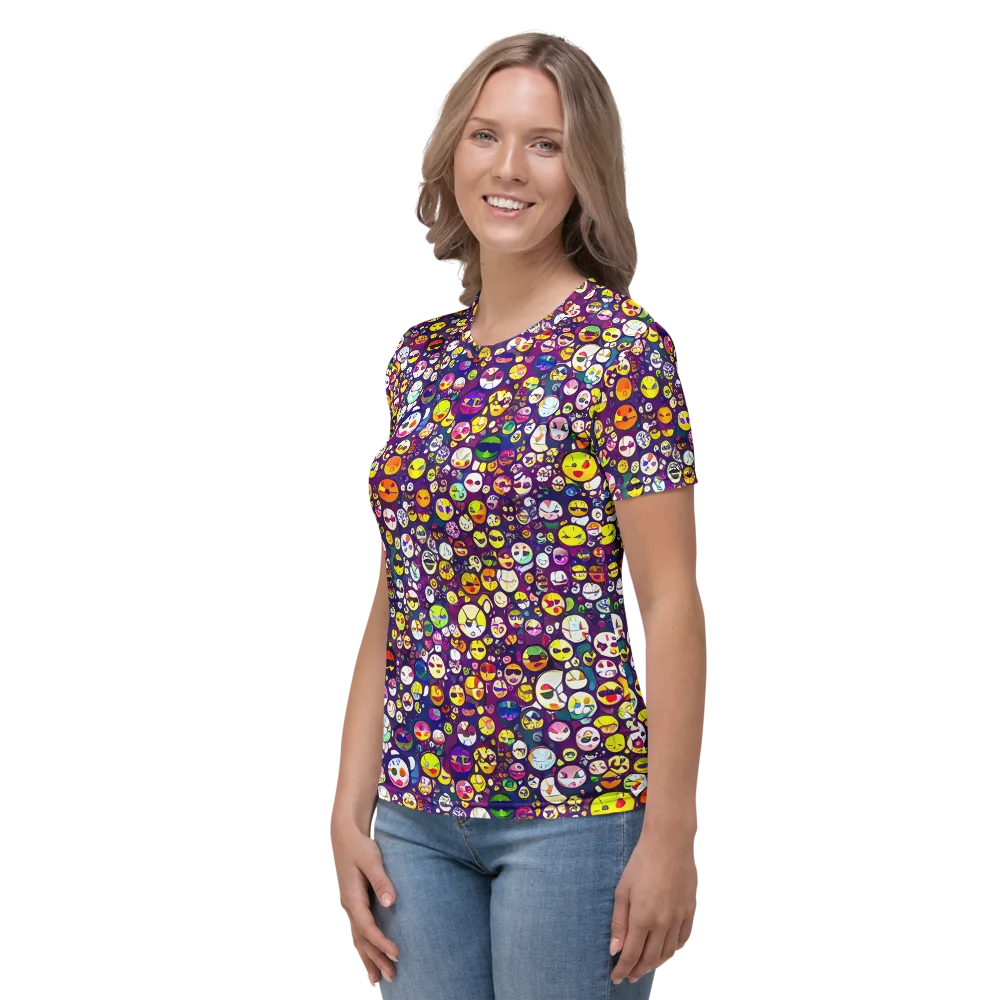 Mosaic Moods on Women's Crew Neck T-Shirt — Left