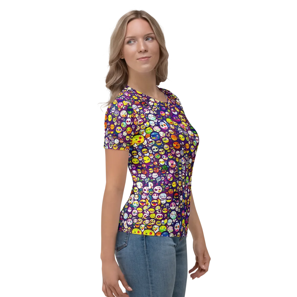 Mosaic Moods on Women's Crew Neck T-Shirt — Right
