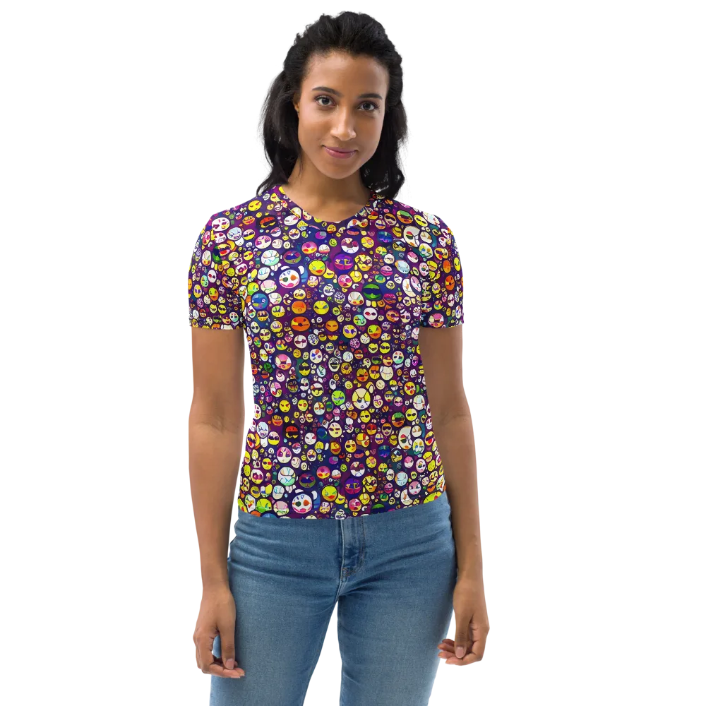 Mosaic Moods on Women's Crew Neck T-Shirt — Front