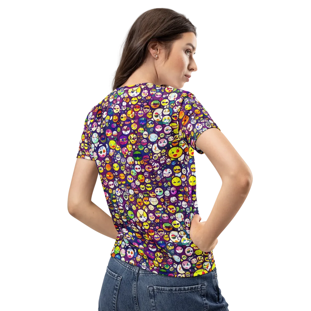 Mosaic Moods on Women's Crew Neck T-Shirt — Back