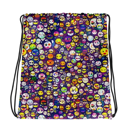 Mosaic Moods on a Drawstring Bag