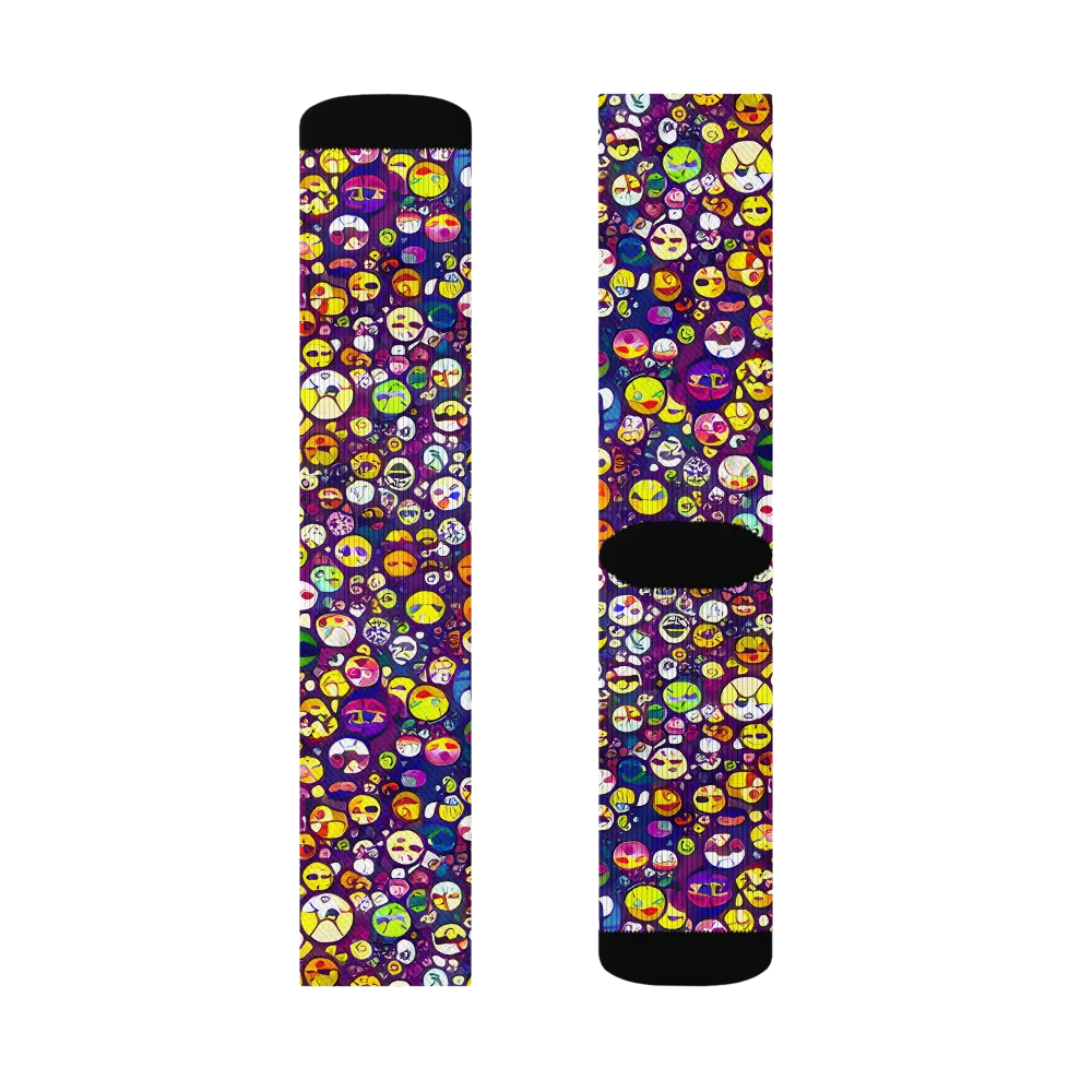 Mosaic Moods on Socks — Left Sock