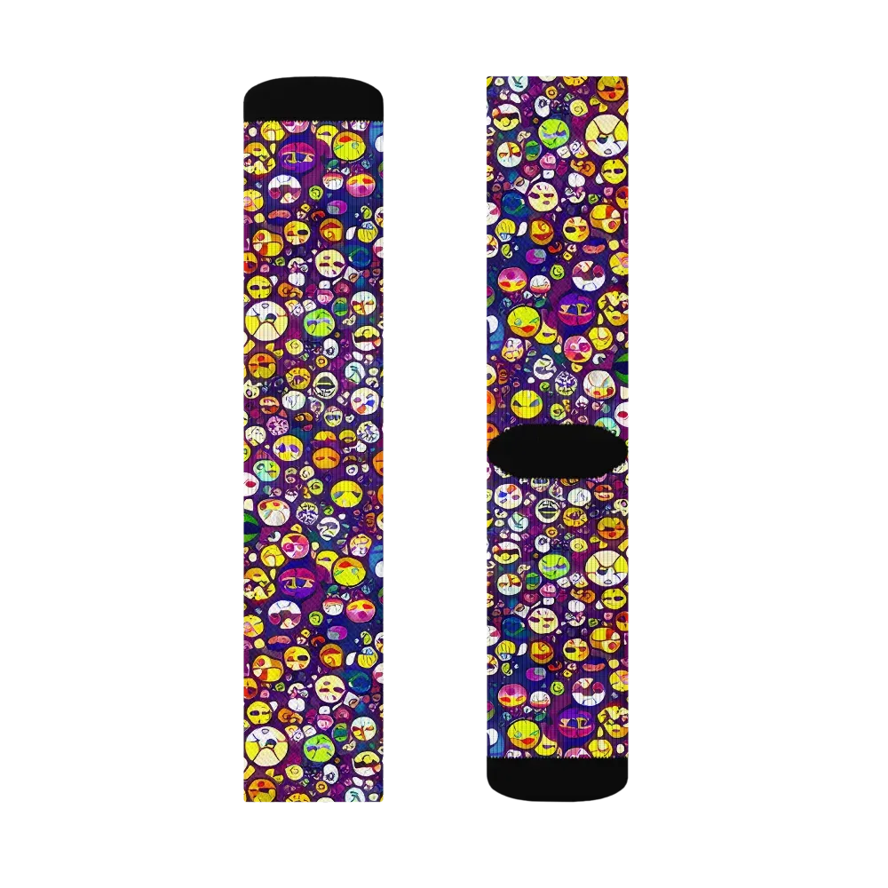 Mosaic Moods on Socks — Right Sock