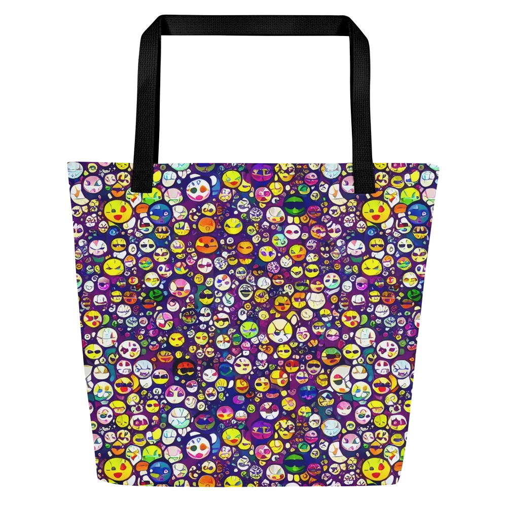 Mosaic Moods on Large Tote Bag W/ Pocket — Front