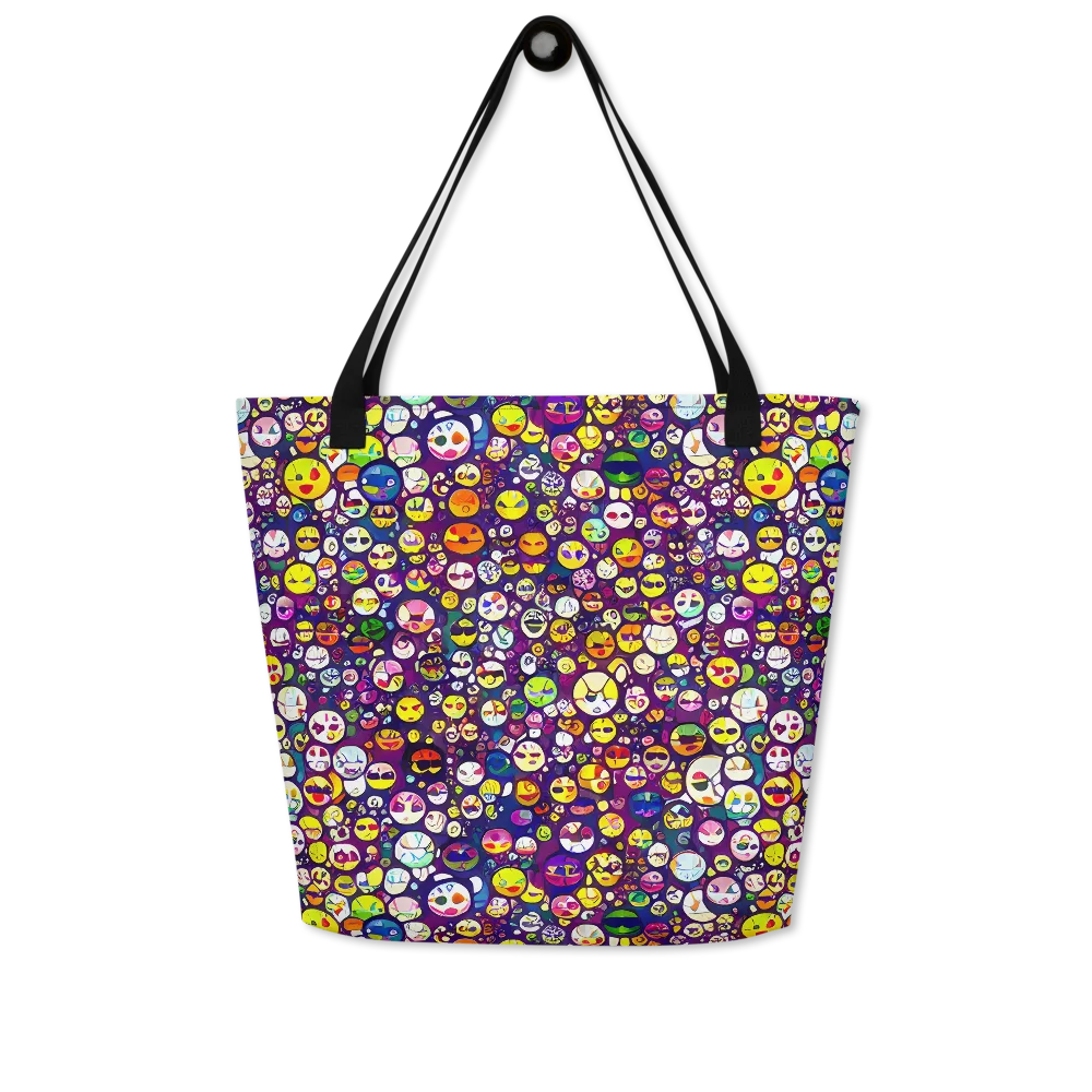 Mosaic Moods on Large Tote Bag W/ Pocket — Front