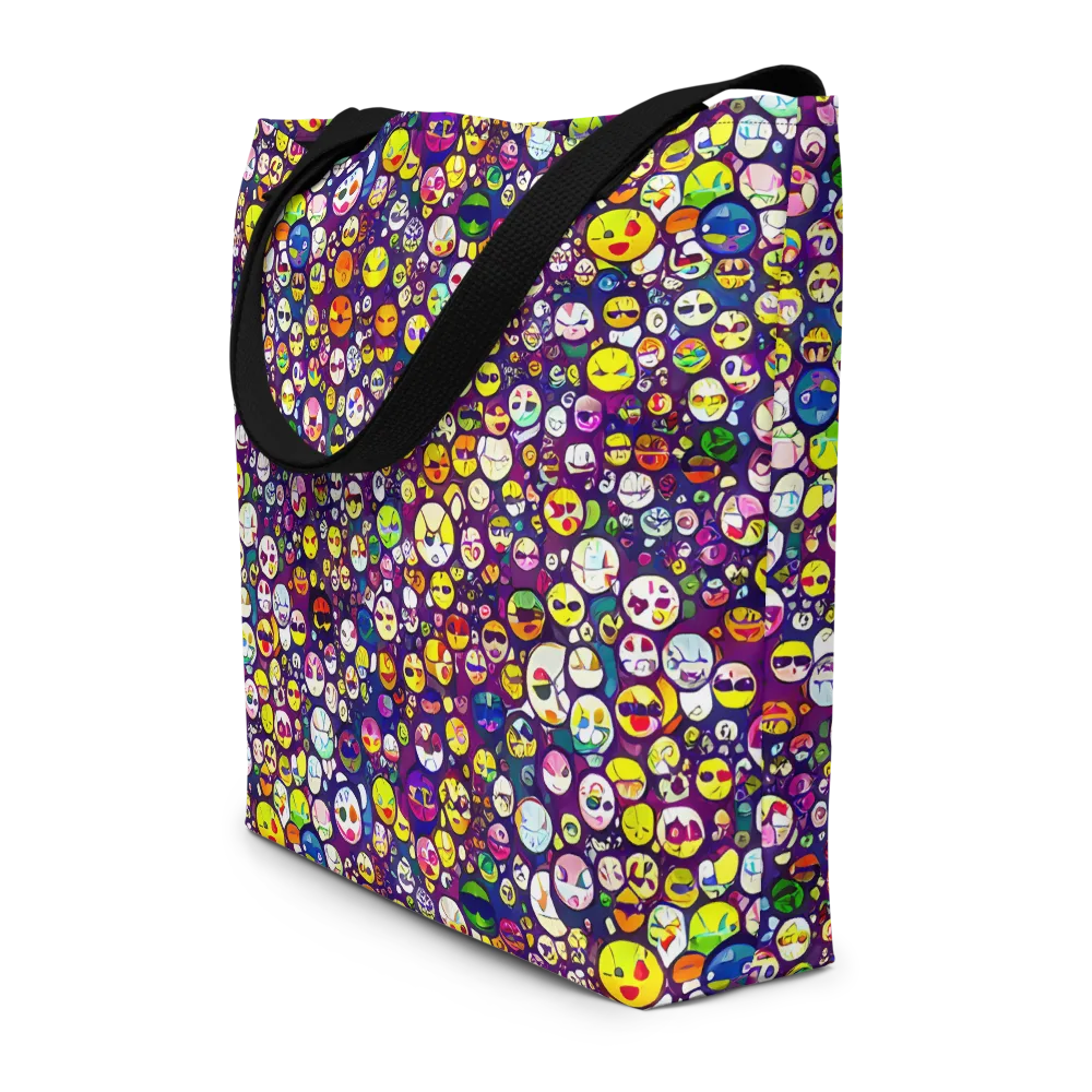 Mosaic Moods on Large Tote Bag W/ Pocket — Front