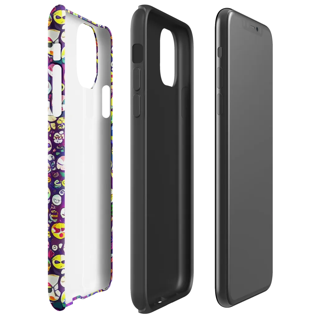 Mosaic Moods on Tough Case for iPhone® — Right