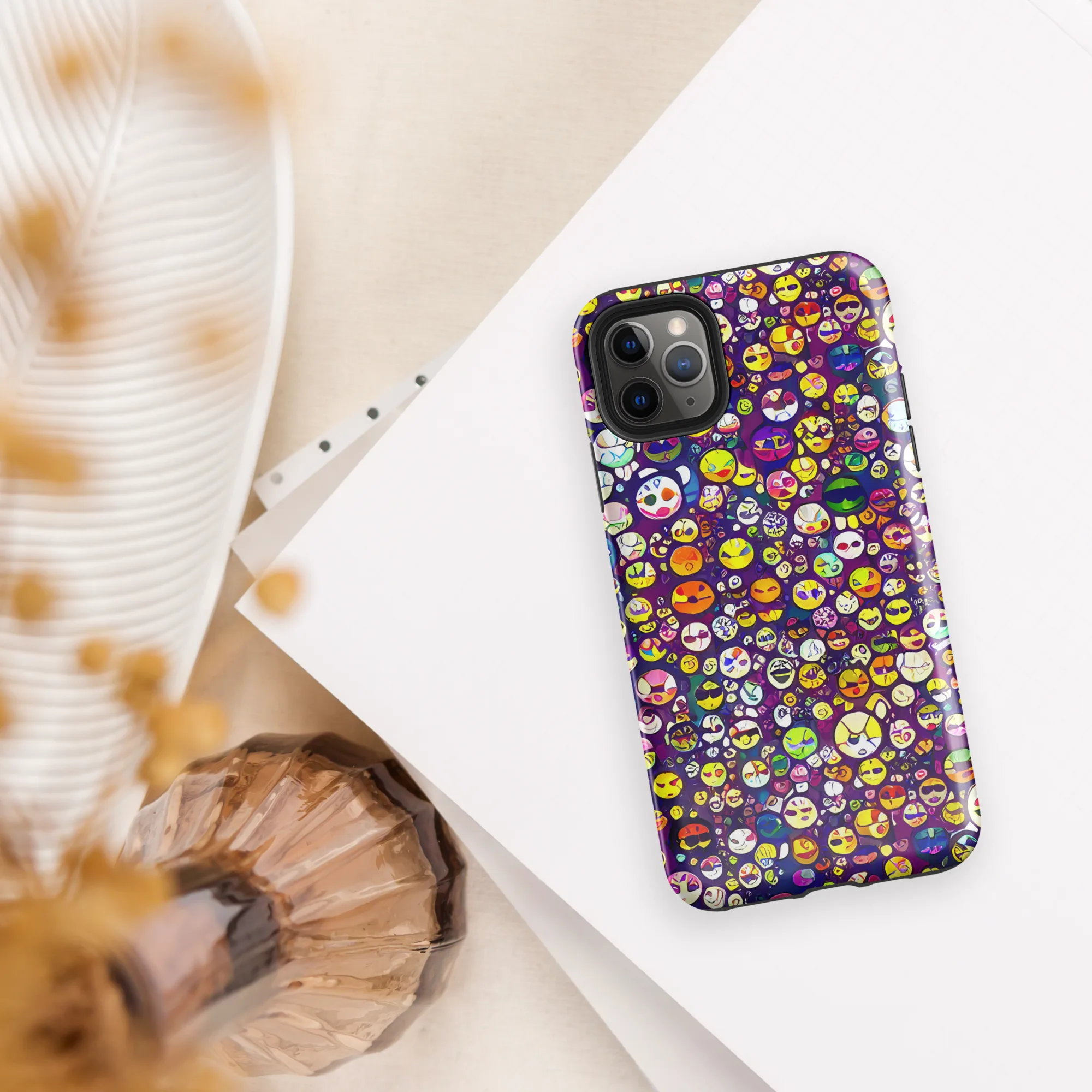 Mosaic Moods on Tough Case for iPhone® — Front