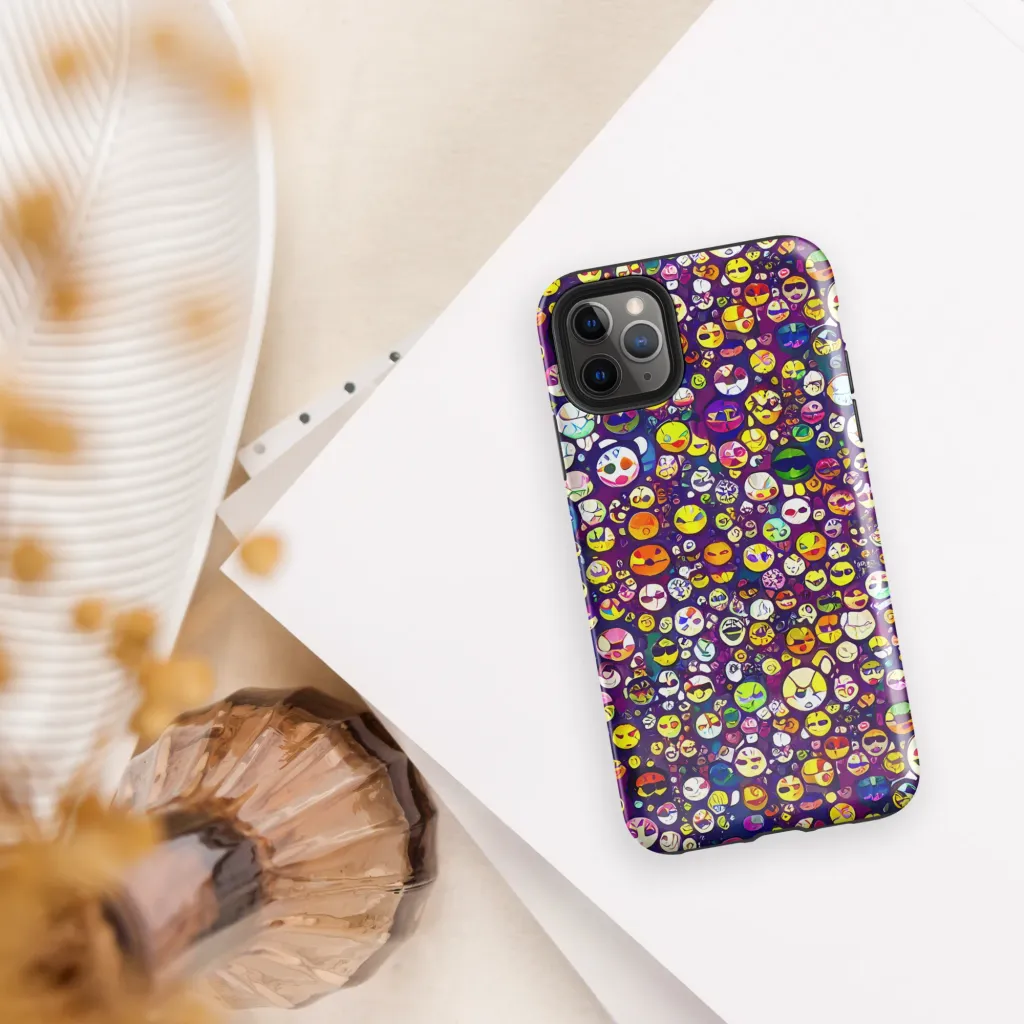 Mosaic Moods on Tough Case for iPhone® — Front