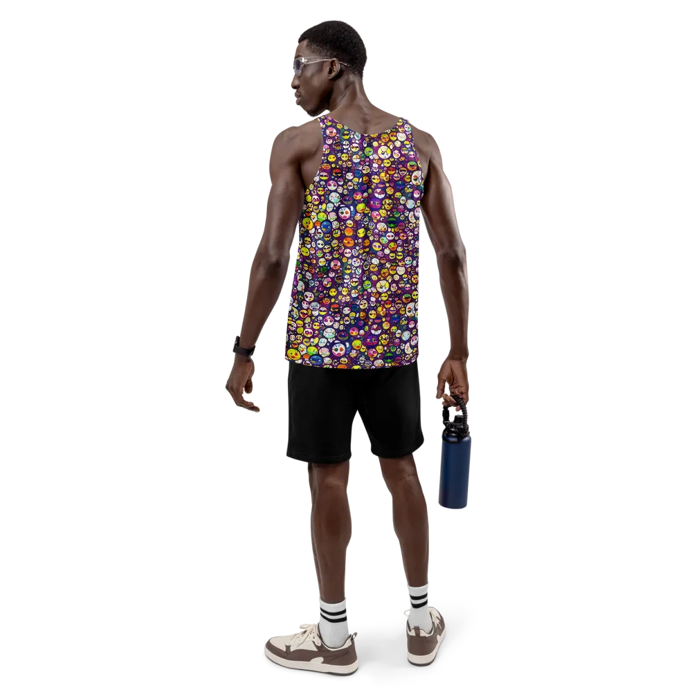 Mosaic Moods on Men's Tank Top — Back