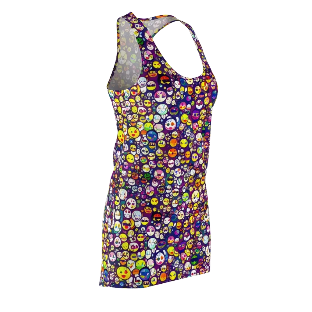 Mosaic Moods on Racerback Dress — Front Side